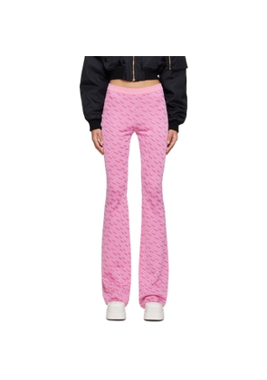 Versace Pink 'La Greca' Lounge Pants