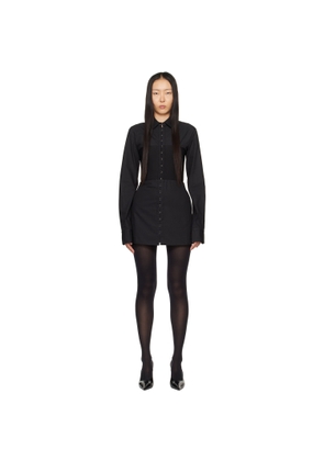 Dion Lee Black Hook Tube Minidress