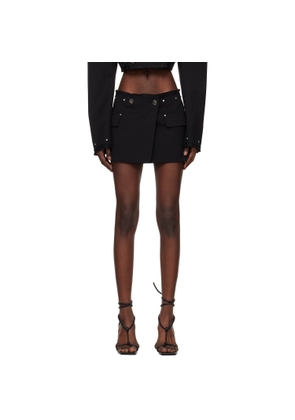 Dion Lee Black Riveted Blazer Miniskirt