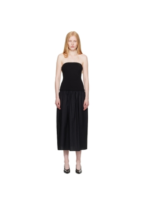 rag & bone Black Irina Mixed-Media Midi Dress