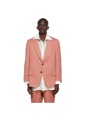 Factor's SSENSE Exclusive Red Gabardine Single Breasted Jacket
