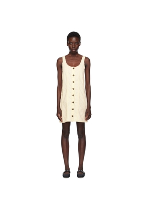 rag & bone Beige Laney Denim Minidress
