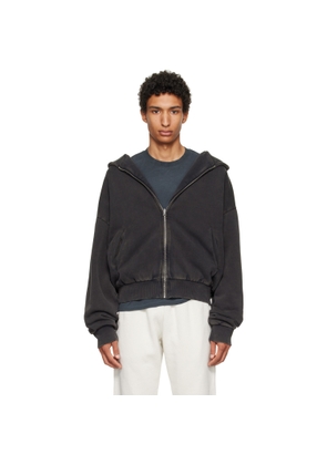 Entire Studios Black Thermal Hoodie