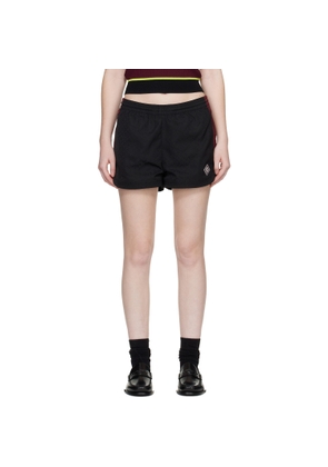 Casablanca Black Nylon Monogram Shorts