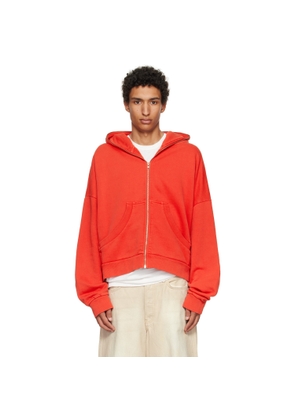 Entire Studios Red Eternal Zip Hoodie