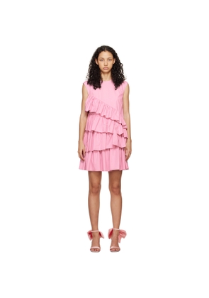 MSGM Pink Tiered Minidress