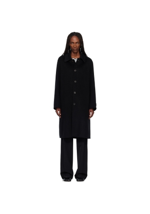 MM6 Maison Margiela Black Wool Coat