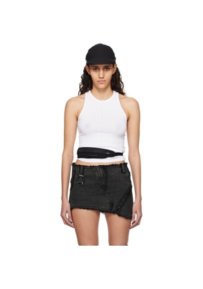 HYEIN SEO White Crescent Knit Tank Top