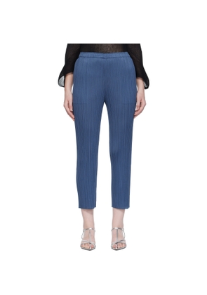 PLEATS PLEASE ISSEY MIYAKE Navy Lamp Shade Trousers