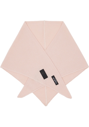 MM6 Maison Margiela Pink Wool-Blend Scarf
