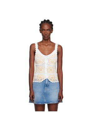 Holzweiler White Rosie Crochet Tank Top