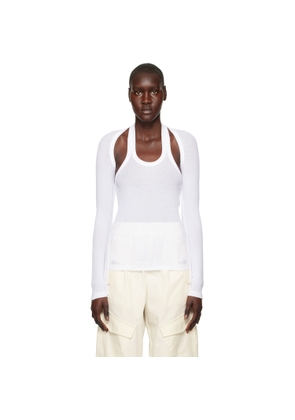 Dion Lee White Modular Long Sleeve T-Shirt