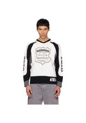Neighborhood White Hockey LS T-shirt
