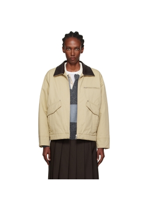Dunst Beige Vintage Padded Work Jacket