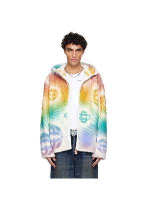 Casablanca Multicolor Halftone Monogram Fleece Jacket