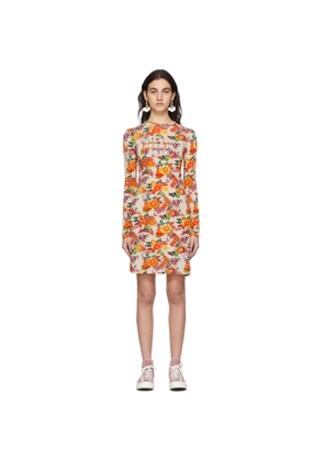 Rabanne SSENSE Exclusive Beige & Multicolor Capsule Printed Nacre Dress