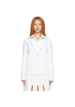 Bottega Veneta White Nylon Sweater