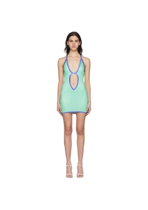 Poster Girl SSENSE Exclusive Green Regina Playsuit Dress