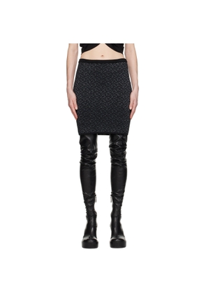 Versace Black 'La Greca Medusa' Miniskirt