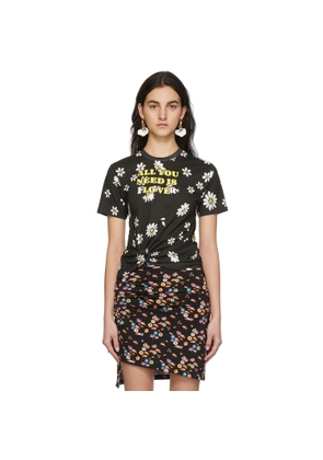 Rabanne SSENSE Exclusive Black Capsule Daisy Print T-Shirt