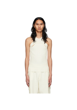 ANDREĀDAMO SSENSE Exclusive Off-White Viscose Tank Top