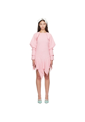 Ashley Williams Pink Wing Midi Dress