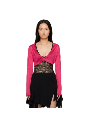 Versace Pink Button Cardigan