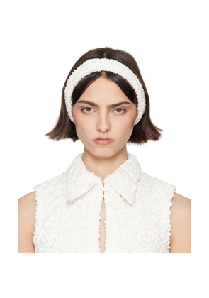 SUPER YAYA SSENSE Exclusive Bridal Capsule Bandeau Criss Cross Headband