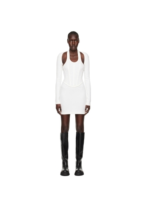 Dion Lee White Modular Corset Minidress