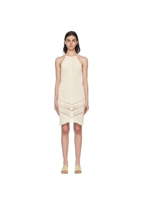 Bottega Veneta White Cotton Mini Dress