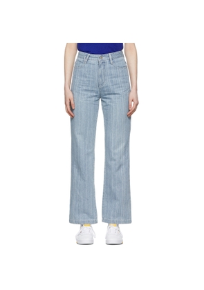 SJYP Blue Stripe Jeans
