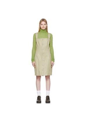 Bottega Veneta Green Cotton Minidress