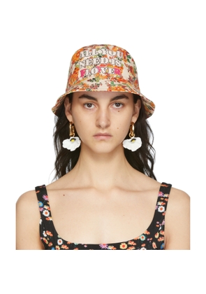 Rabanne SSENSE Exclusive Multicolor Nacre Jersey Bob Bucket Hat