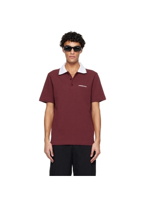 Casablanca Red Embossed Laurel Polo