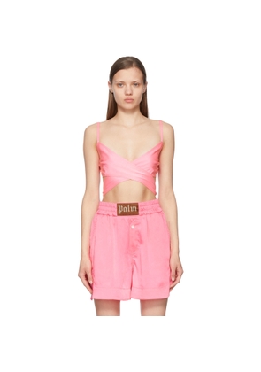 Palm Angels Pink Polyester Top