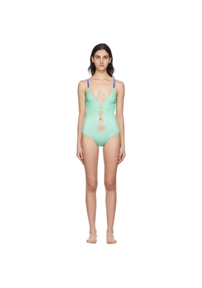 Poster Girl SSENSE Exclusive Green Andie Swimsuit