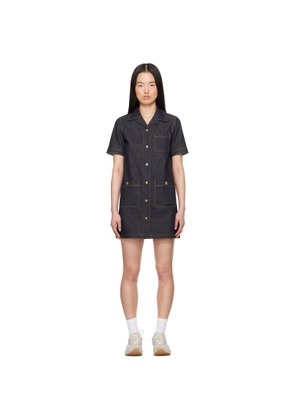 Moncler Blue Denim Shirt Minidress
