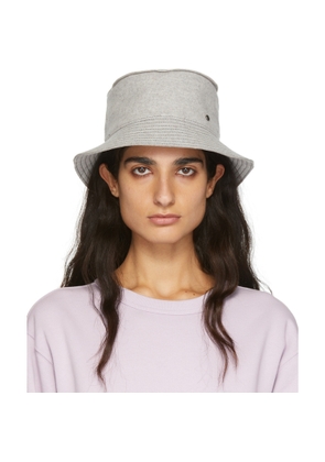 Maison Michel Grey Wool Jason Bucket Hat