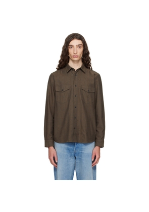 Hugo Brown Flap Pocket Shirt