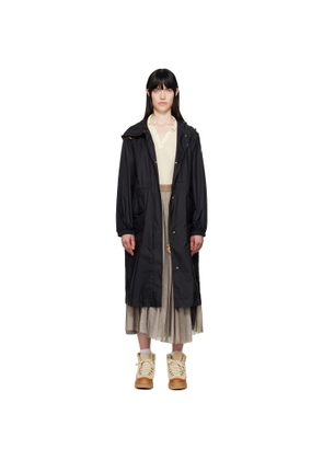 Moncler Black Hiengos Hooded Rain Coat