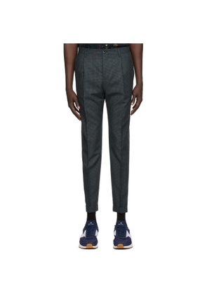 PS by Paul Smith Navy Check Trousers
