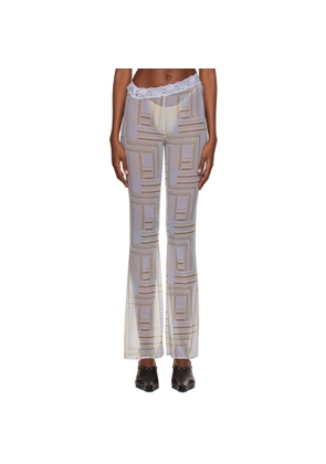 VAILLANT SSENSE Exclusive Blue Print Trousers
