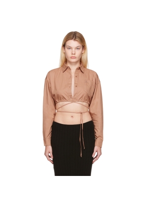 ANDREĀDAMO Pink Drawstring Shirt
