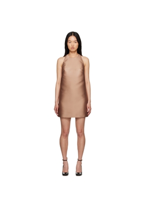 Valentino Tan Racer Back Minidress