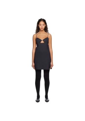 System Navy Cutout Minidress