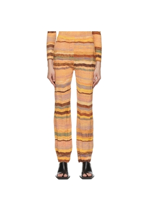 PERVERZE Orange Cotton Lounge Pants