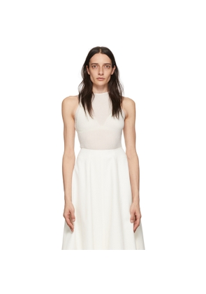 GIA STUDIOS White Polyester Bodysuit