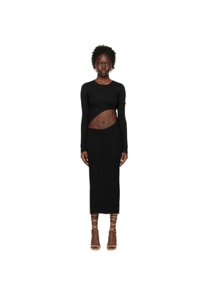 Olēnich Black Cut-Out Maxi Dress