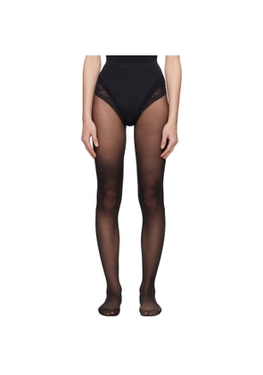 Wolford Black Tummy 20 Control Top Tights
