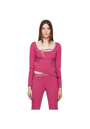 VAILLANT SSENSE Exclusive Purple Asymmetric Blouse